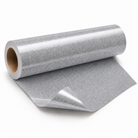 Rouleau de flex thermocollant pailleté argent pour personnalisation textile Maison du Flex